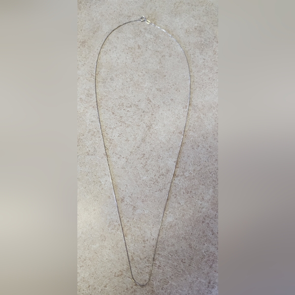 925 italy stamped sterling silver box Necklace approximately 24" - Picture 5 of 7